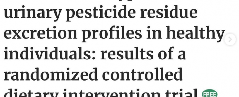Does organic food have less pesticides?